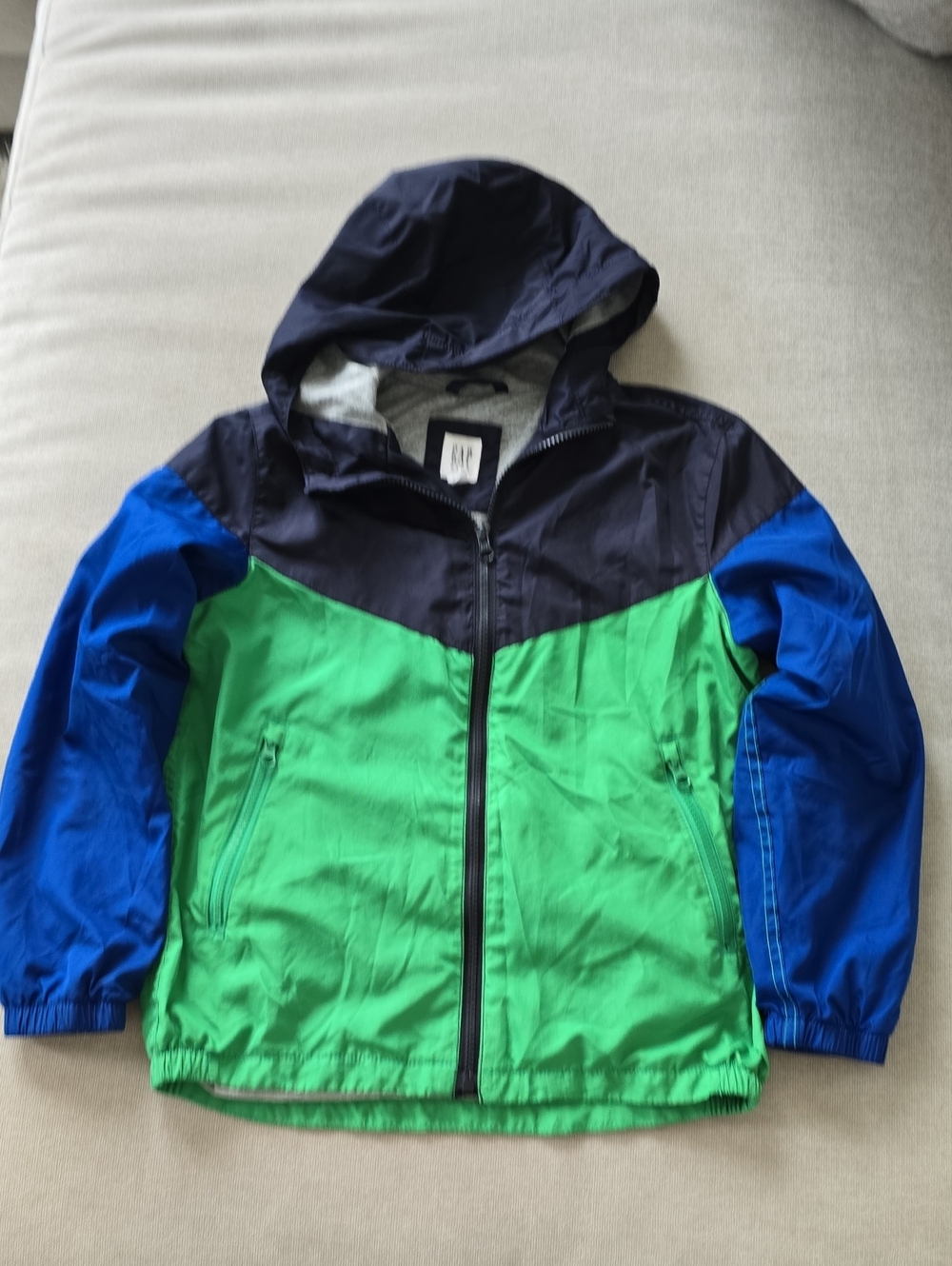 GAP Kids Black and Gray Hooded Jacket